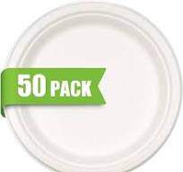 NOGIS Compostable Heavy Duty Plates 6 Inch [50 Pack] Eco ...