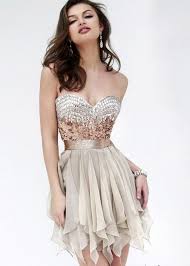 Sweetheart Cocktail Dress Fashion Gold Cocktail Sequins Holidays Party Dress Winter Fas In 2020 Strapless Homecoming Dresses Chiffon Cocktail Dress Cocktail Dress Lace