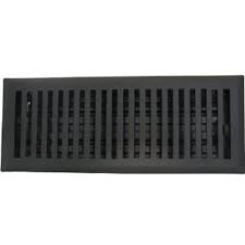 Decor grates floor registers are built with the finest materials. 4 X 12 Contemporary Flat Black Floor Register Vent Cover Walmart Com Walmart Com