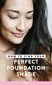 how to find your foundation shade self self