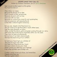 Very Nice Poem Poems Jamaicans Jamaica