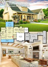 Plan 62149v 3 Bed Modern Country Home Plan With Split Beds Country House Plans House Plans House Design
