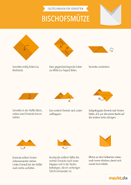 Viel freude beim servietten falten und tisch dekorieren! Diy Falttechniken Fur Servietten Markt De