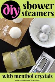 Baking soda, water, and essential oils are all it takes to make a good shower steamer. Diy Shower Steamers Recipe With Menthol Crystals
