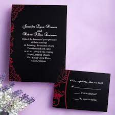 Invites Black Wedding Invitations Halloween Wedding Invitations Red Wedding Invitations