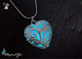 Heart Of The Forest Vishuddha Chakra Glowing Necklace Glowing Jewelry Wedding Nacklaces Amazon Partner Link Glowing Necklace Jewelry Necklace