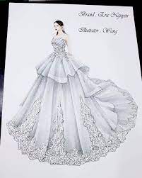 Illustration For My Client Brand Wedding Dress Sketches Fashion Drawing Dresses Fashion Illustration Dresses