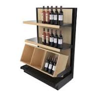 Wood Gondola Shelving Wall Unit With 4 Shelves For Sale ...