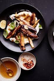 Pan Fried Eggplant With Chile Honey And Ricotta Recipe Recipe Recipes Pan Fried Eggplant Ricotta Recipes