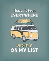 Orange Vw Travel Poster Vw Retro Styletypographic Poster Etsy Van Van Life Typographic Quote