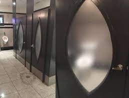 If you want to see some color, paint the walls, put up art, towels, a vase, if there's room, pretty bottles, etc. This Restaurant Uses Semi Transparent Frosted Glass For Its Bathroom Stalls Mildlyinteresting