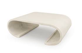 Wood coffee table curved table in mango lattice round coffee table white wash finished home decor room decor beautiful indian handicraft art. American Modern White Painted Curved Wood Coffee Table 1rentplace