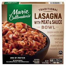 Get nutrition information for marie callender's items and over 200,000 other foods (including over 3,000 brands). Marie Callender S Lasagna With Meat Sauce Bowl Frozen Pasta Meals 11 75 Oz Pasta Meals Meijer Grocery Pharmacy Home More