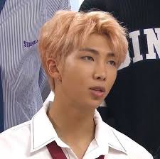 Jwimin Ssi Nsfr On Twitter Namjoon S Glowing Tan Skin And Soft Peach Hair His Best Look Namjoon Kim Namjoon Peach Hair