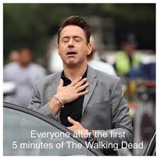 A Much Needed Sigh Of Relief Avengers The Walking Dead Robert Downey Jr