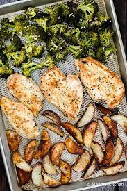 Roasted Chicken And Potatoes With Broccoli Roasted Chicken And Potatoes Sheet Pan Dinners Chicken Sheet Pan Recipes