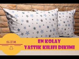 En Kolay Yastik Kilifi Nasil Dikilir Pratikyontem Elizim Youtube Yastik Yastik Kilifi Dikis