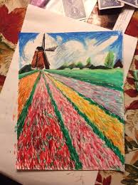 Draw A Field With One Point Perspective Monet Art Kids Art Projects One Point Perspective