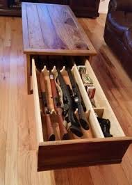 Modern lift top gun storage coffee table. Gun Safe Home Safety Create Safe Envionment The Dedicated House