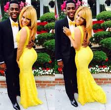 Black And Yellow Outfits For Couples Yellow Black Prom Dresses Yellow Prom Girl Prom Outfits