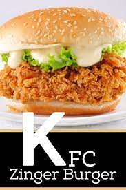 Kfc Zinger Burger Recipe Recipe Kfc Chicken Recipe Chicken Burgers Recipe Kfc Recipe