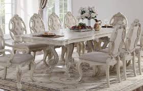 Get free shipping on qualified acme furniture dining room sets or buy online pick up in store today in the furniture department. Buy Acme 61280 Ragenardus Dining Table Set 7 Pcs In Antique White Fabric Online