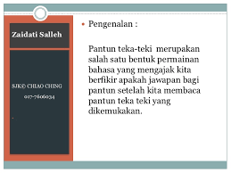Soalan Teka Teki Bijak Lamaran Q