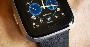 Ad Nineties Watchface By Plummernl On Fitbitversa With A Black Leather Watchband Download Info On Our Websit Smart Watch Mens Bling Expensive Watches