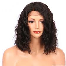 ISABEL Short Bob Full Lace Human Hair Wigs For Black Women,Wavy Short Cut  Human Hair Wigs With Baby Hair