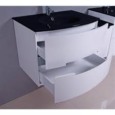Check out our extensive range of bathroom sink vanity units and bathroom vanity units. Gef Leila Bathroom Vanity With Mirror Glass Top 30 In White Rona