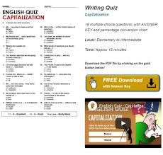 5 enjoy these trivia tidbits. Free Esl Handouts New Video English Quiz Capitalization Just Uploaded Matches The Printable Quiz Use The Video Version By Itself Or As A Tool For Students To Correct Their Written
