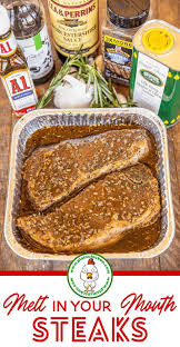 Melt In Your Mouth Steaks The Best Steak Marinade Ever The Steaks Are So Tender And Juicy They Literally Melt In Your Mouth Oliv Recipes Food Meat Recipes