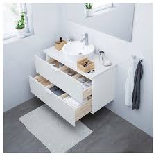 Godmorgon Waschbeckenschrank 2 Schubl Weiss Ikea Deutschland Waschbeckenschrank Ikea Godmorgon Badezimmer Mobel Weiss