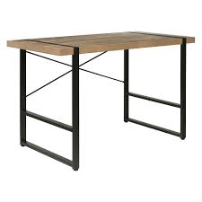Shop for black metal desk online at target. Bourbon Foundry Writing Desk Wood And Black Steel Oak Onespace Target