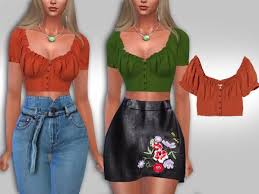 Their original design has been preserved through the years as one of the official urban footwear! The Sims Resource Mini Casual Trendy Button Tops By Saliwa Sims 4 Downloads Sims 4 Clothing Sims 4 Mods Clothes Sims 4 Dresses