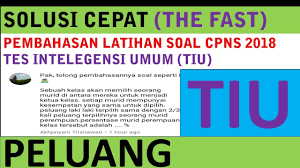 Kita bisa mendapatkannya dengan mudah. Pembahasan Latihan Soal Cpns 2018 Tes Intelegensi Umum Peluang Qwerty