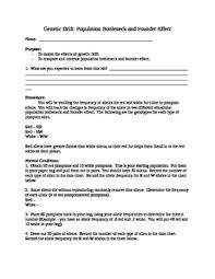 Amoeba sisters gene regulation worksheet from www.coursehero.com. Genetic Drift Worksheets Teaching Resources Teachers Pay Teachers