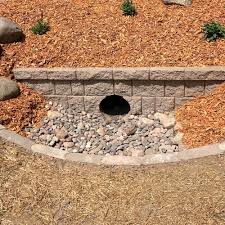 Fiberbloxx 2 Ft H X 3 In D Brown Fiberglass Landscape Retaining Wall Culvert End Cap Panel 1 Piece Ecm 839 The Home Depot Landscaping Entrance Culvert Retaining Wall