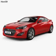 Hyundai Genesis Coupe With Hq Interior 2014 3d Model In 2020 Hyundai Genesis Coupe Hyundai Genesis Hyundai