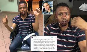Real goboza presenter samora mangesi is recovering after being attacked in what he says was a racially motivated incident at. South African Tv Presenter Knocked Unconscious By Group Calling Him Monkey When He Stops To Help Daily Mail Online
