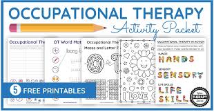 The worksheets on psychpoint are to only be used under the supervision of a licensed mental health professional. Download Your Free Occupational Therapy Activity Packet