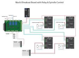 Complete Wiring Diagram Cnc 6 Axis Interface Breakout Board With Relay And Spindle Control Breakout Board Cnc Cnc Controller