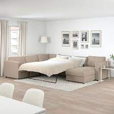 Finnala Corner Sleeper Sofa 5 Seat With Chaise Tallmyra Beige Ikea Sofa Bed Frame Sofa Back Cushions Corner Sofa Bed