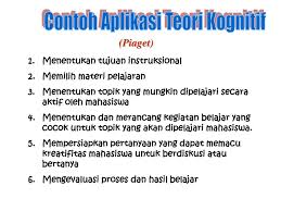 Pandangannya tentang perkembangan kognitif anak dan ahli psikologi belajar. Contoh Pertanyaan Tentang Teori Belajar Kognitif Pinjaman Lif Co Id