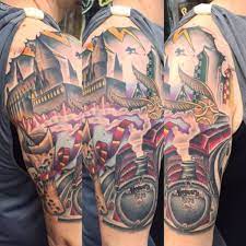 Final Session Of My Harry Potter Half Sleeve Half Sleeve Tattoo Cool Half Sleeve Tattoos Upper Half Sleeve Tattoos