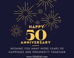 Address plaques, date established plaques, welcome plaques 50th Wedding Anniversary Wishes For Mom Dad Golden Jubilee Status