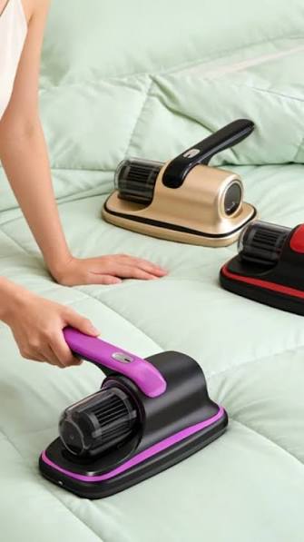 Aspiradora inal&aacute;mbrica anti&aacute;caros. Dile adi&oacute;s a los &aacute;caros polvos y  bacterias en tu colch&oacute;n. Est&aacute; dise&ntilde;ada para una limpieza profunda en cama,  sof&aacute;, almohada. El filtro es lavable y reutilizable, tiene una