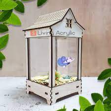 Open order aquarium mini aquarium mini dengan desain yang elegant. Akuarium Mini Ikan Cupang Guppy Akrilik Aquarium Unik 10x10x15cm Shopee Indonesia