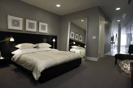 Modern Master Bedroom Design Ideas With Black Bedroom Furniture Set And Grey Wall Paint Color Bedroomde Grey Bedroom Design Gray Master Bedroom Bedroom Colors