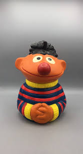 Ernie Cookie Jar Vintage Sesame Street Bert And Etsy Cookie Jars Vintage Cookie Jars Sesame Street